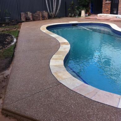 Design elegant pool surrounds. Enhance beauty and safety, non-slip surfaces, complement pool design.